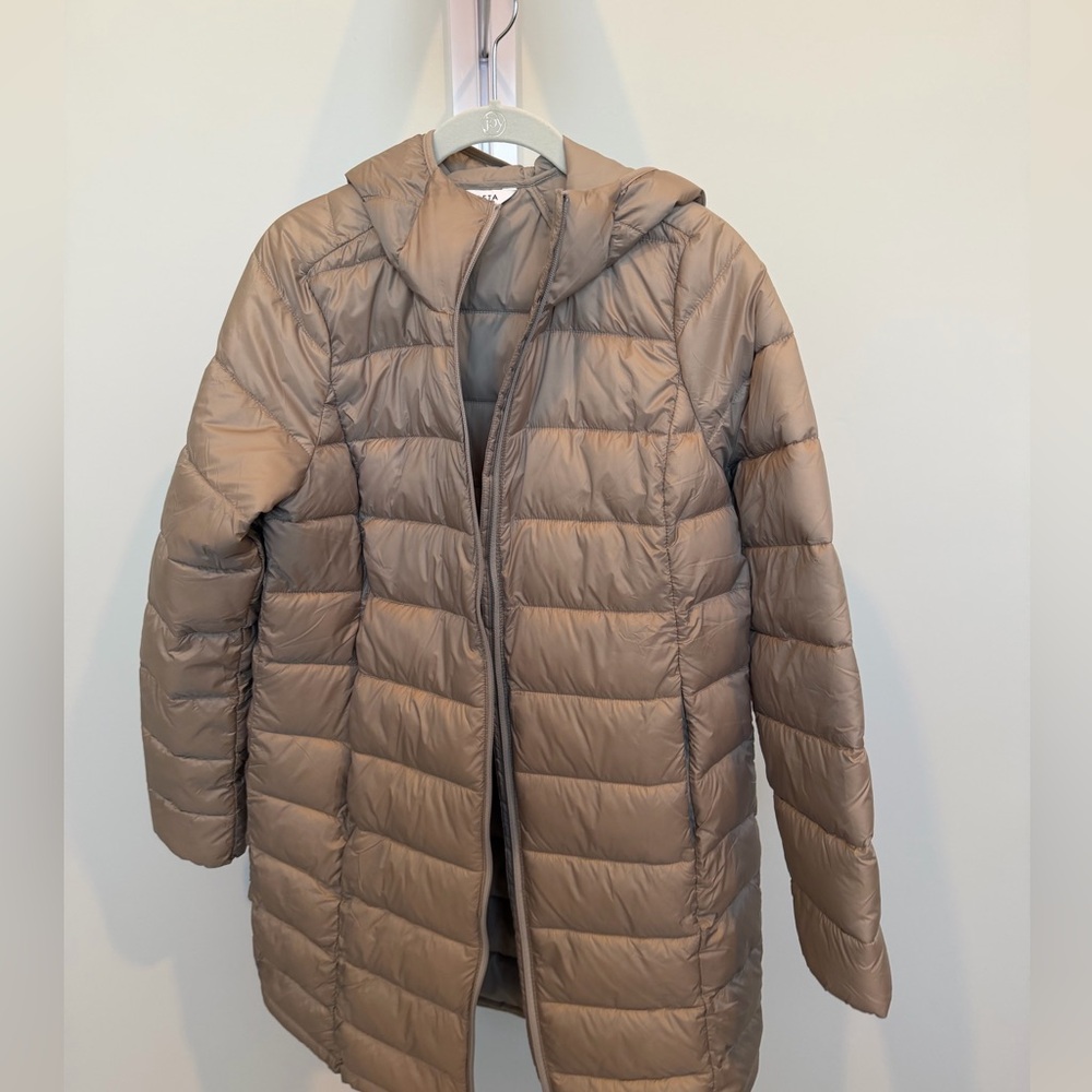 Athleta Women's Light Brown Puffer Jacket